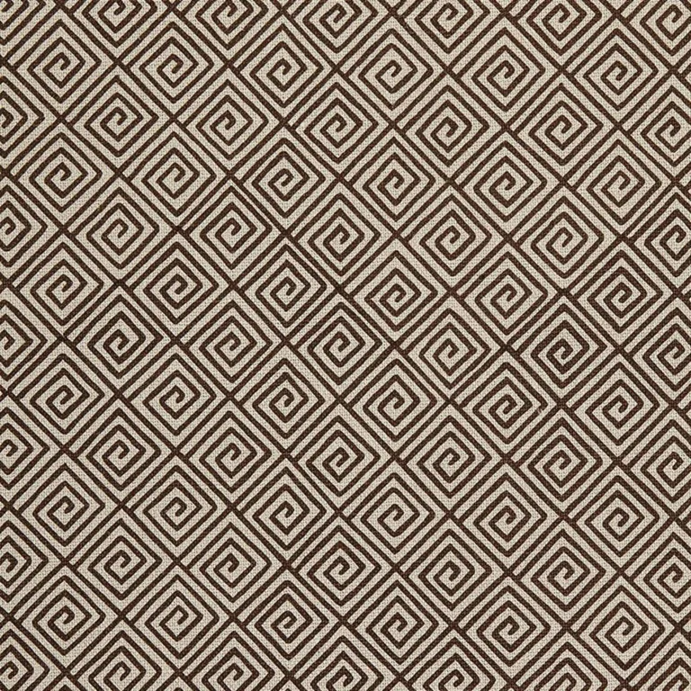 Schumacher 174503 Greek Key Java fabric swatch