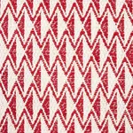 Schumacher 70547 Greenpoint Red fabric swatch