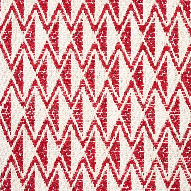 Schumacher 70547 Greenpoint Red fabric swatch