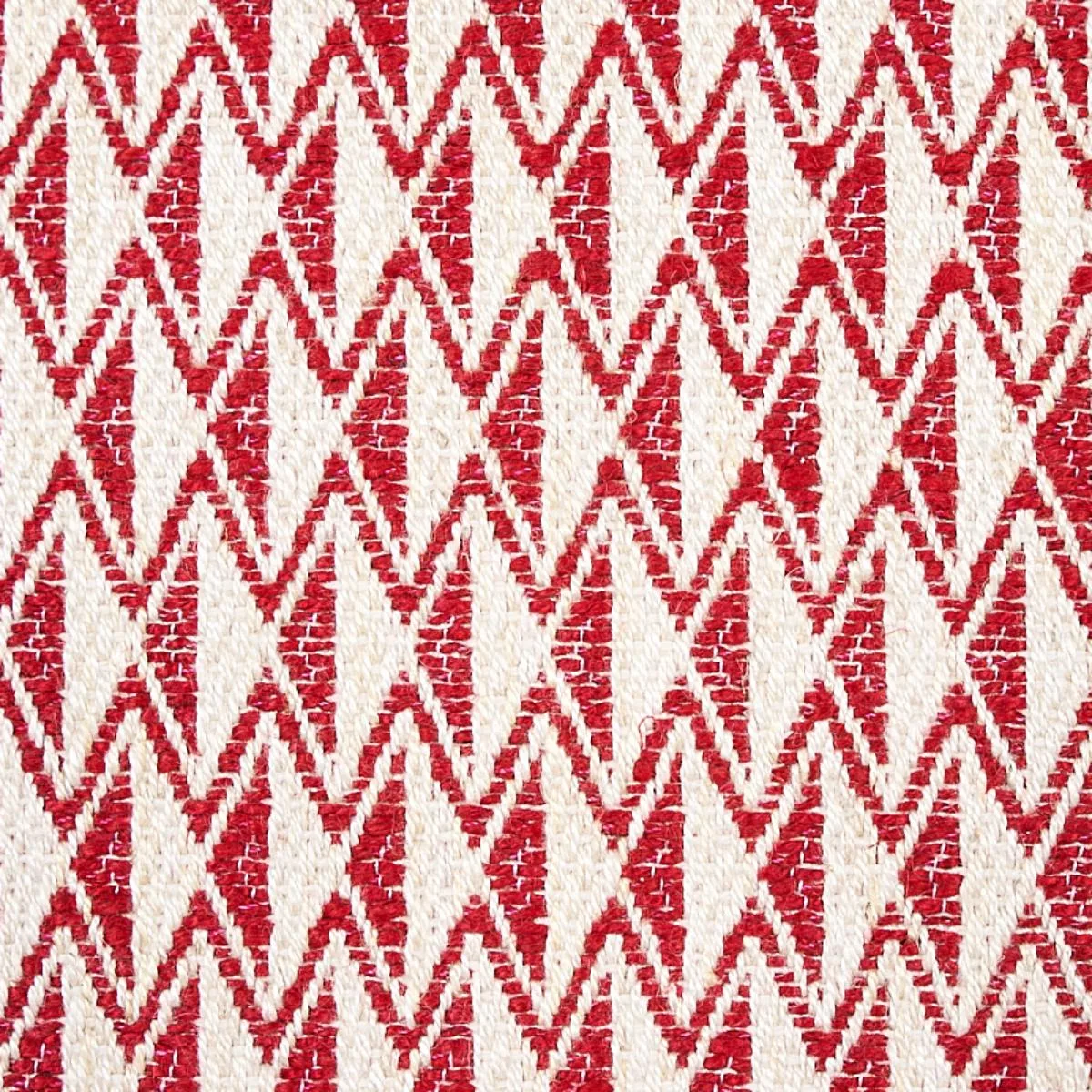 Schumacher 70547 Greenpoint Red fabric swatch