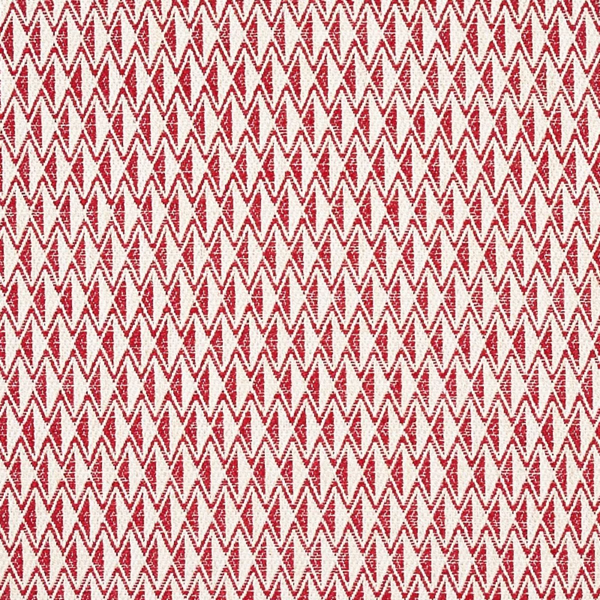 Schumacher 70547 Greenpoint Red fabric swatch