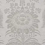 Schumacher 80421 Greta Damask Grey fabric swatch