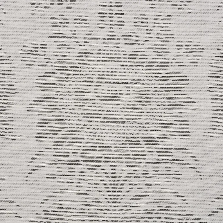 Schumacher 80421 Greta Damask Grey fabric swatch