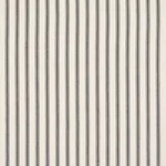 Schumacher 84860 Griffin Ticking Stripe Black & White fabric swatch