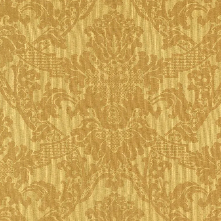 Schumacher 60084 Grove Park Damask Hickory fabric swatch