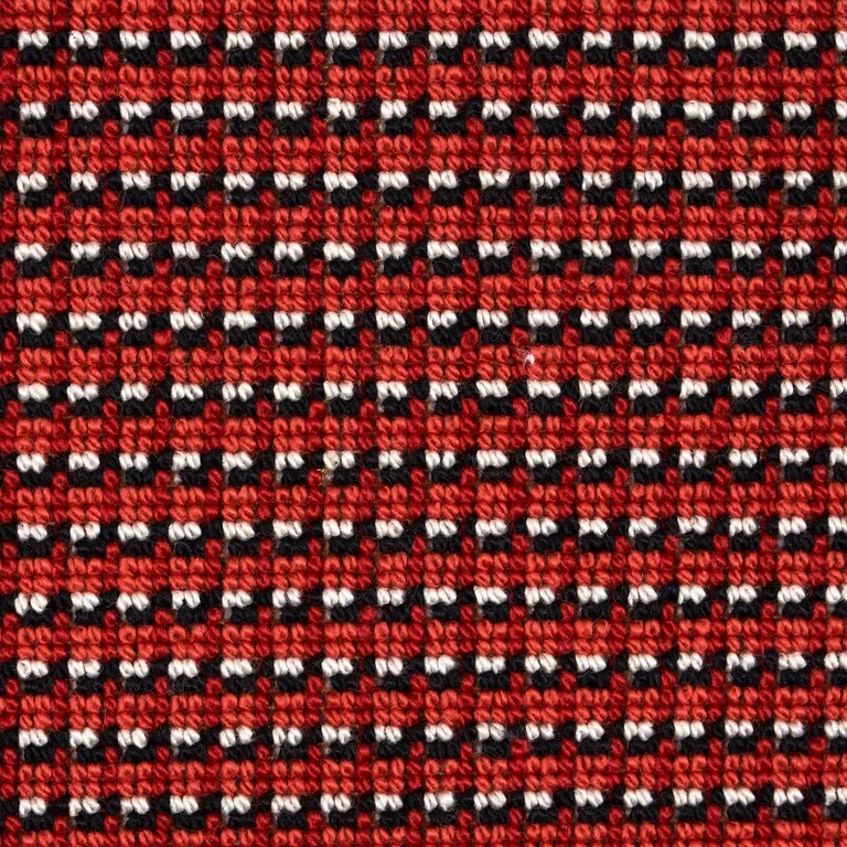 Schumacher 81003 Grunda éPinglé Cinnabar fabric swatch