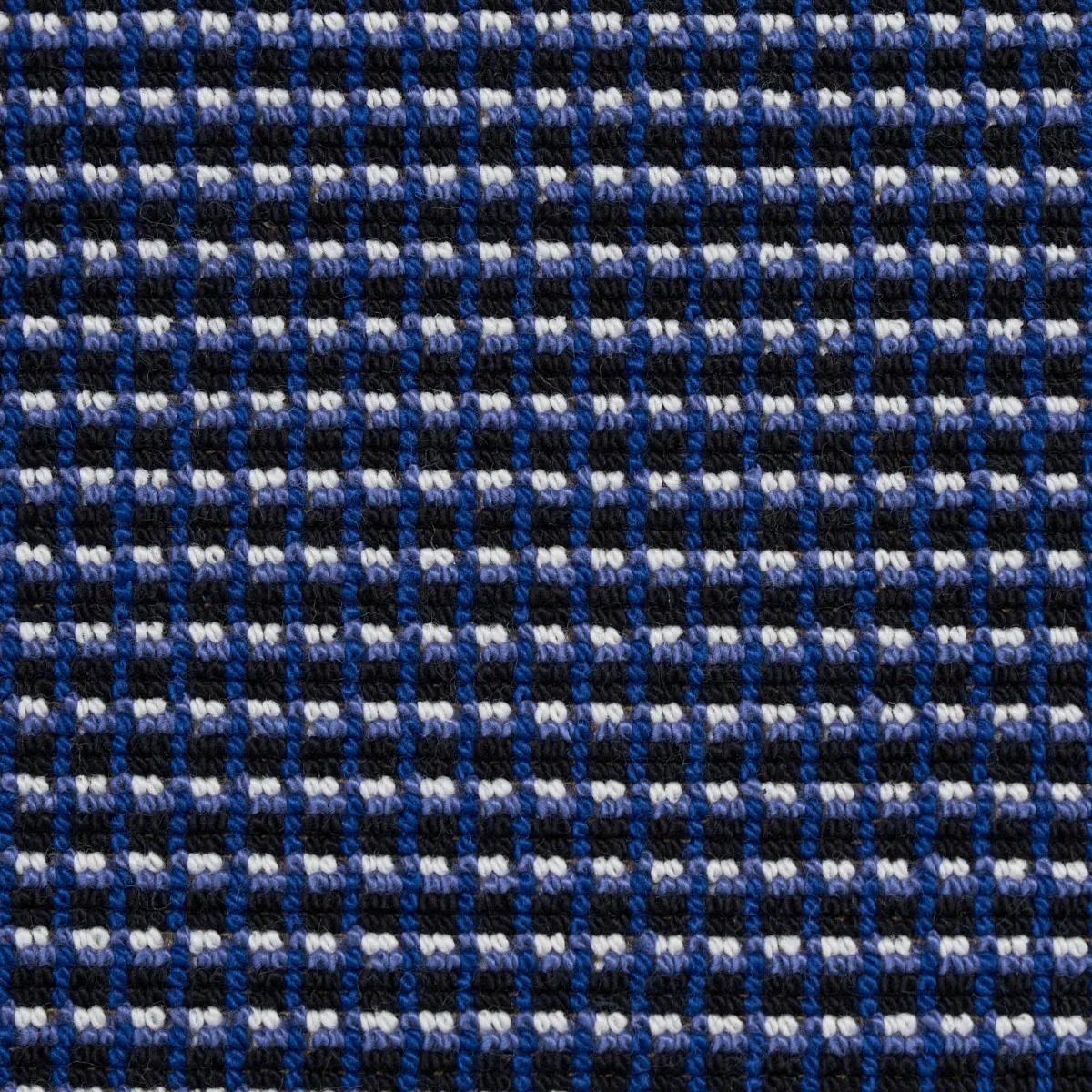 Schumacher 81001 Grunda éPinglé Cobalt fabric swatch