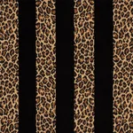Schumacher 77142 Guepard Stripe Velvet Black fabric swatch