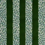 Schumacher 77141 Guepard Stripe Velvet Emerald fabric swatch