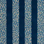 Schumacher 77140 Guepard Stripe Velvet Mediterranean fabric swatch