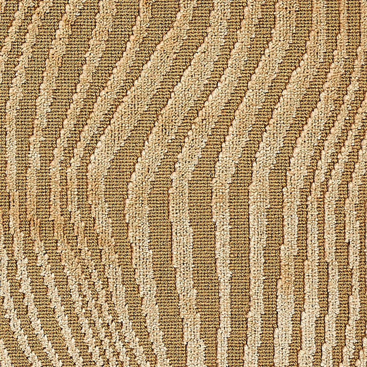 Schumacher 80362 Gunta Cut Velvet Soft Gold fabric swatch