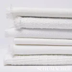 Schumacher 84347 Gus Indoor/Outdoor White fabric swatch