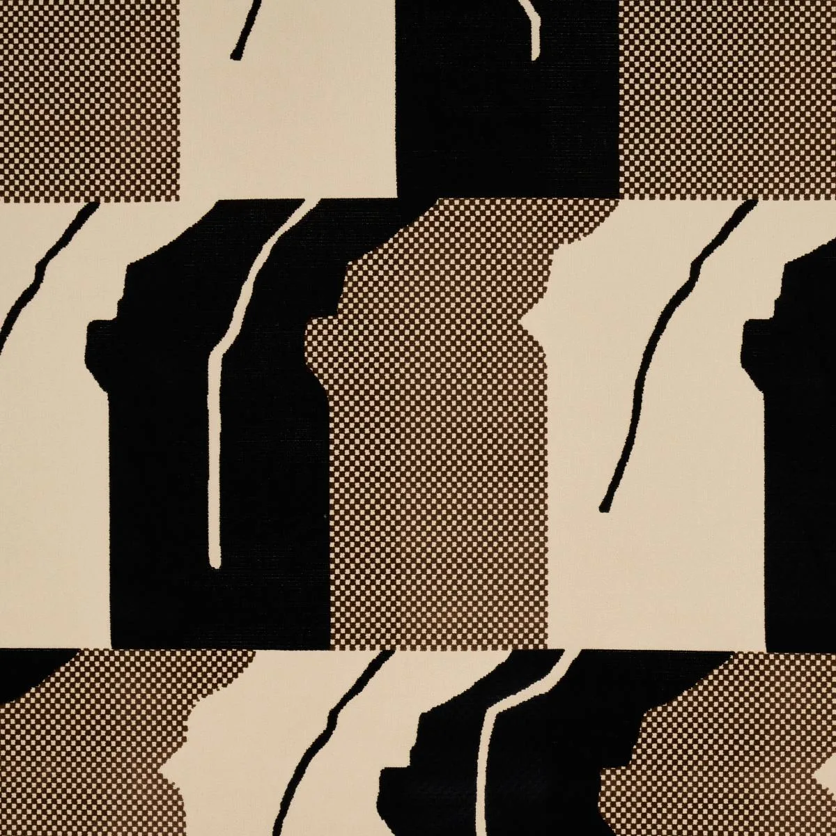 Schumacher 81800 Gustavian Dance Velvet Chocolate fabric swatch