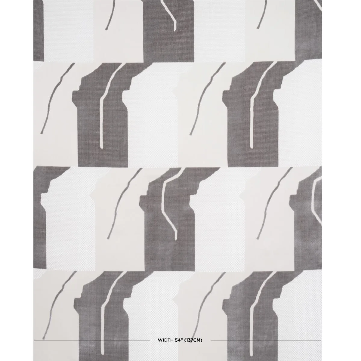 Schumacher 81801 Gustavian Dance Velvet Grey fabric swatch