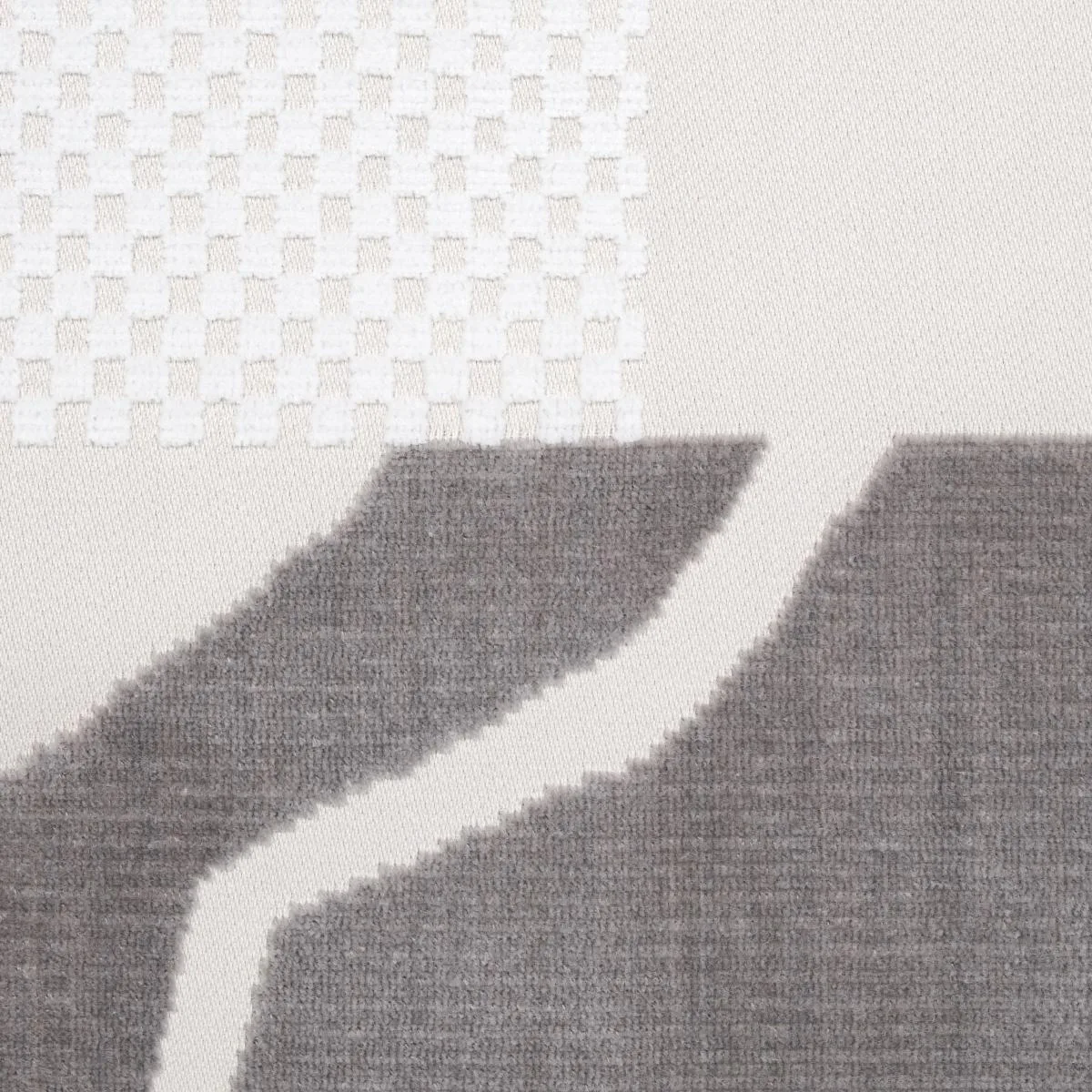 Schumacher 81801 Gustavian Dance Velvet Grey fabric swatch