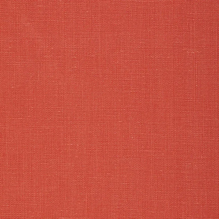 Schumacher 79777 Gweneth Linen Coral fabric swatch