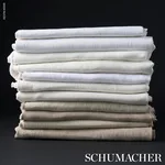 Schumacher 79772 Gweneth Linen Linen fabric swatch