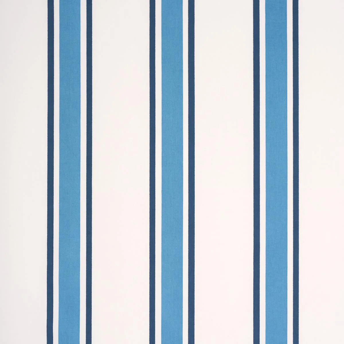 Schumacher 183741 Hadwen Stripe Blues fabric swatch