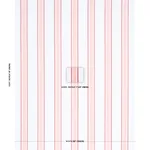 Schumacher 183742 Hadwen Stripe Coral fabric swatch