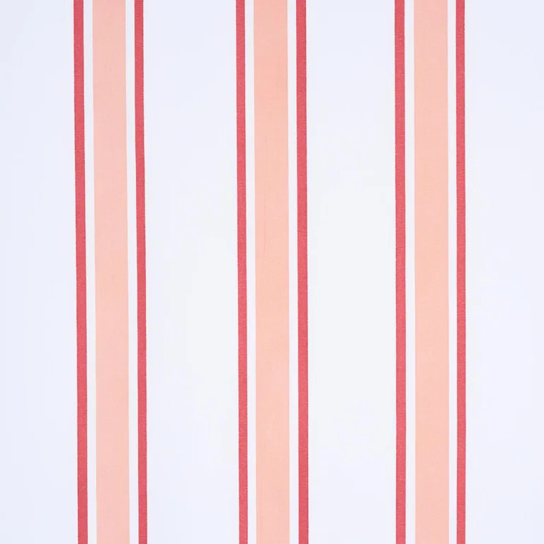Schumacher 183742 Hadwen Stripe Coral fabric swatch