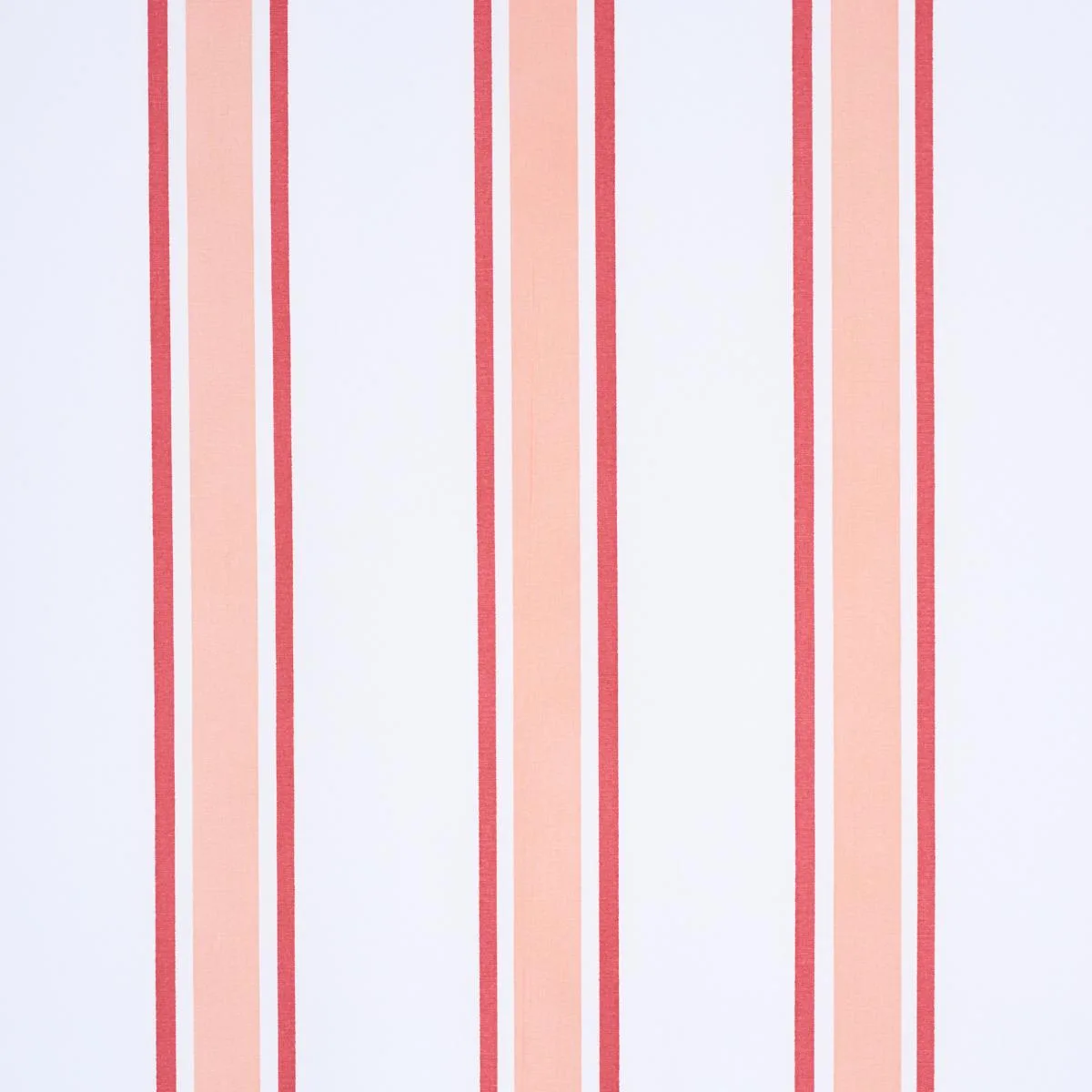 Schumacher 183742 Hadwen Stripe Coral fabric swatch
