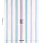 Schumacher 183740 Hadwen Stripe Red & Blue fabric swatch