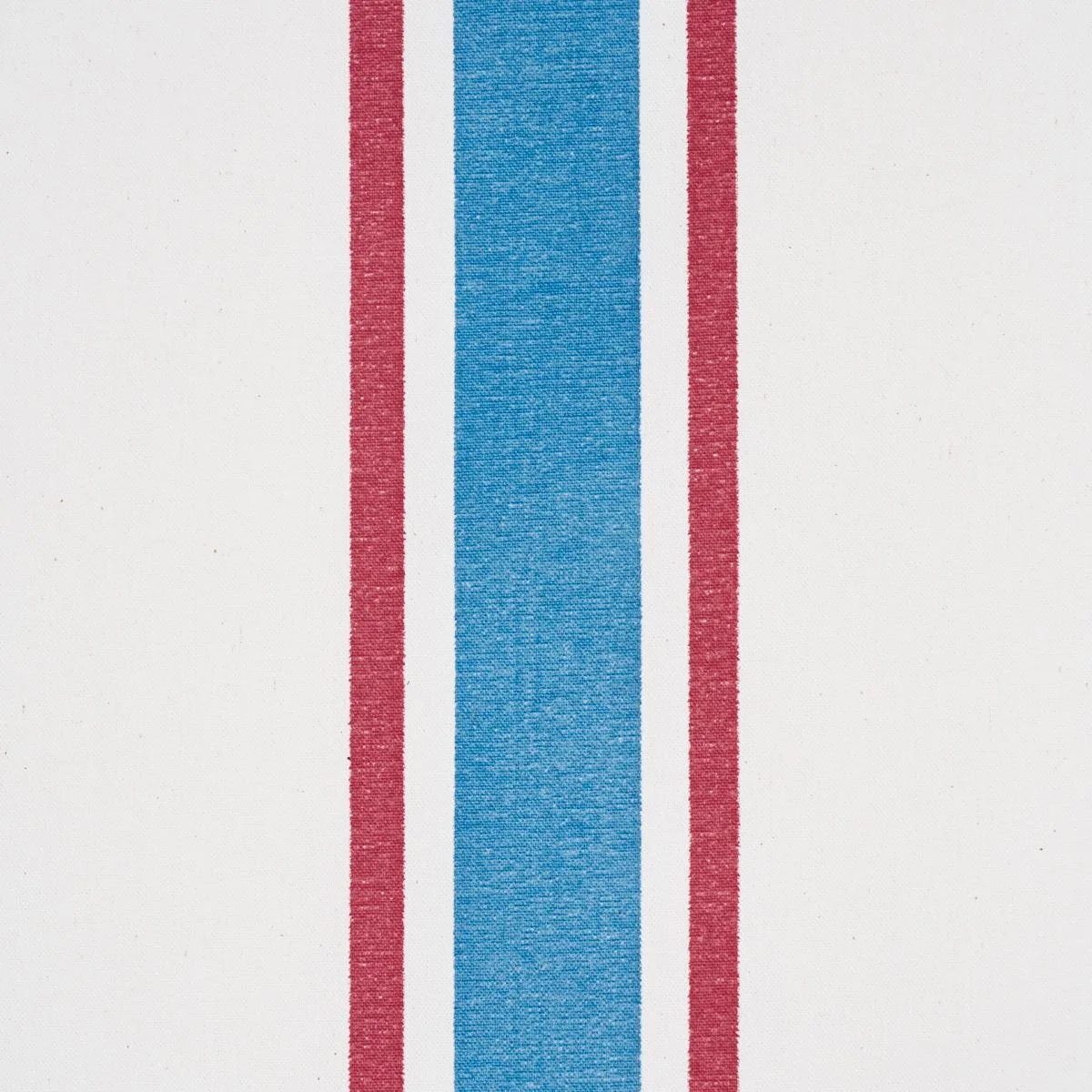 Schumacher 183740 Hadwen Stripe Red & Blue fabric swatch