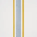 Schumacher 183743 Hadwen Stripe Yellow & Blue fabric swatch