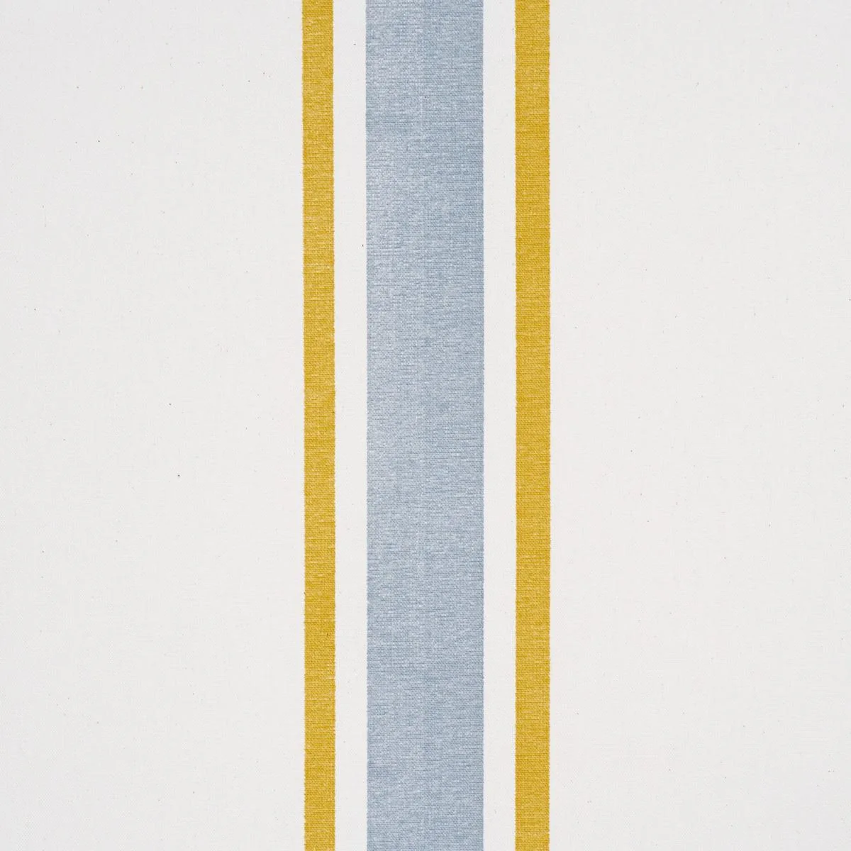 Schumacher 183743 Hadwen Stripe Yellow & Blue fabric swatch