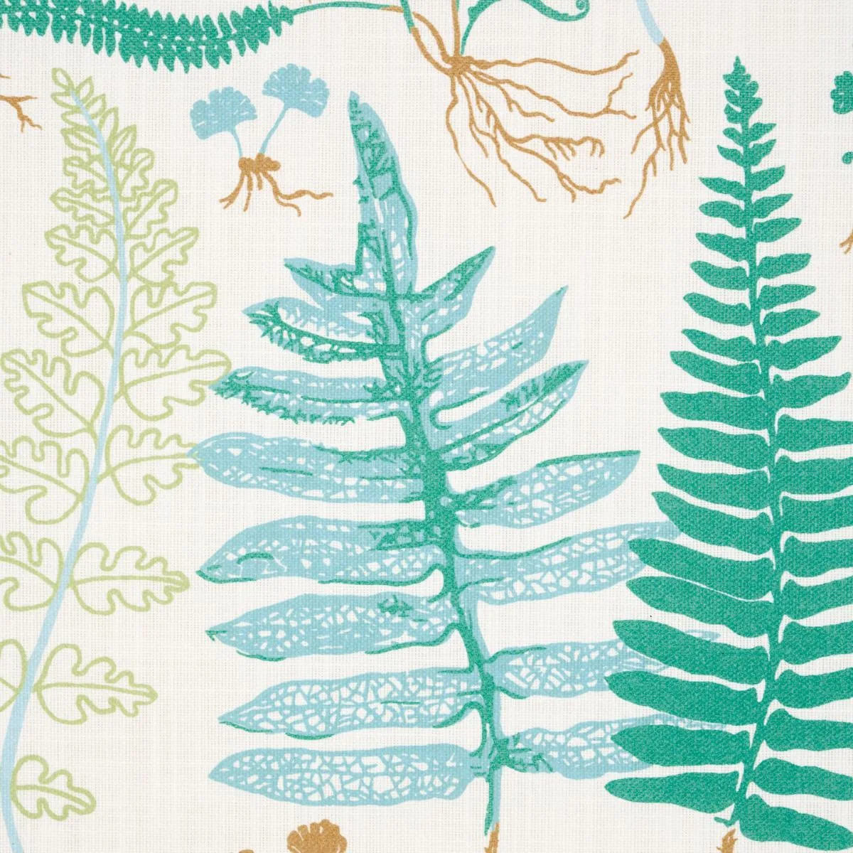 Schumacher 180211 Halcott Indoor/Outdoor Aqua fabric swatch
