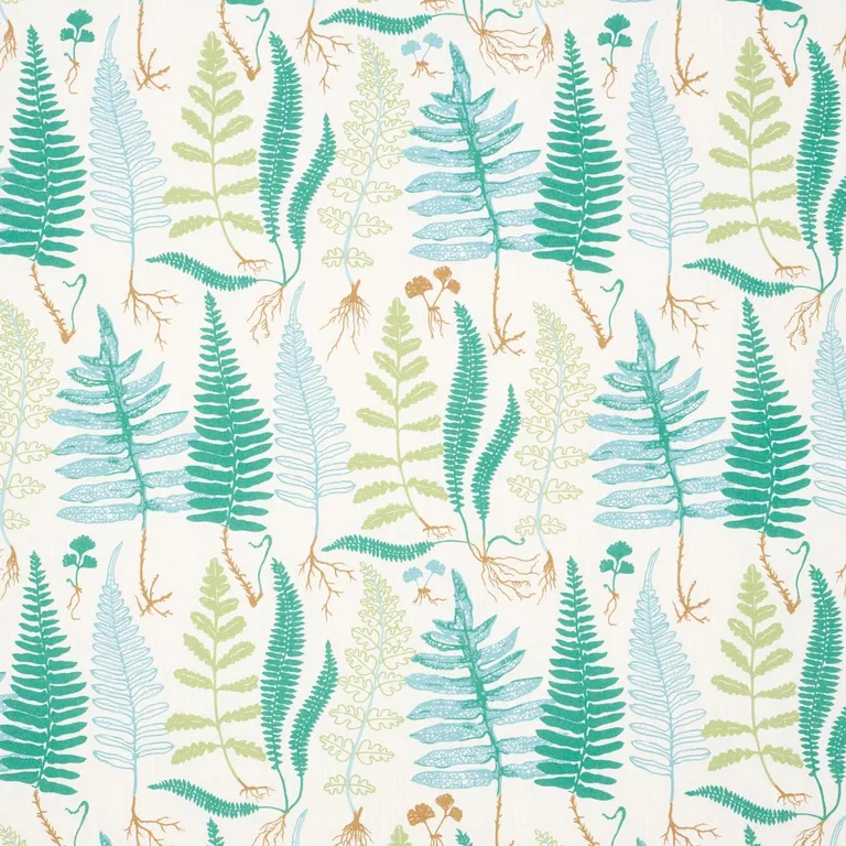 Schumacher 180211 Halcott Indoor/Outdoor Aqua fabric swatch