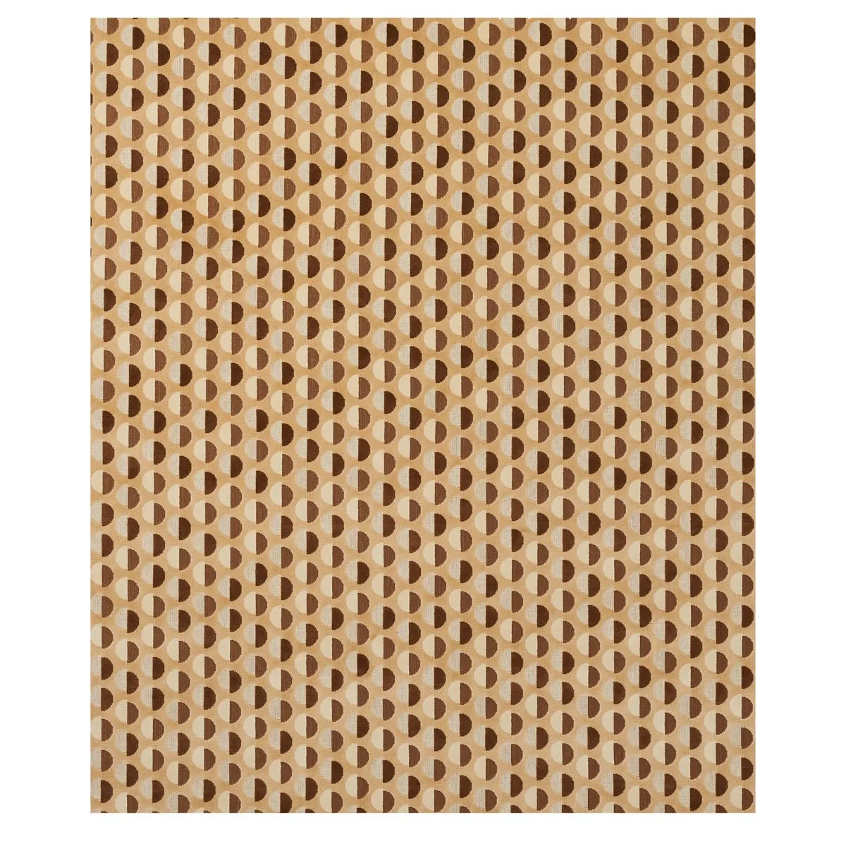Schumacher 80852 Half Moon Velvet Camel fabric swatch