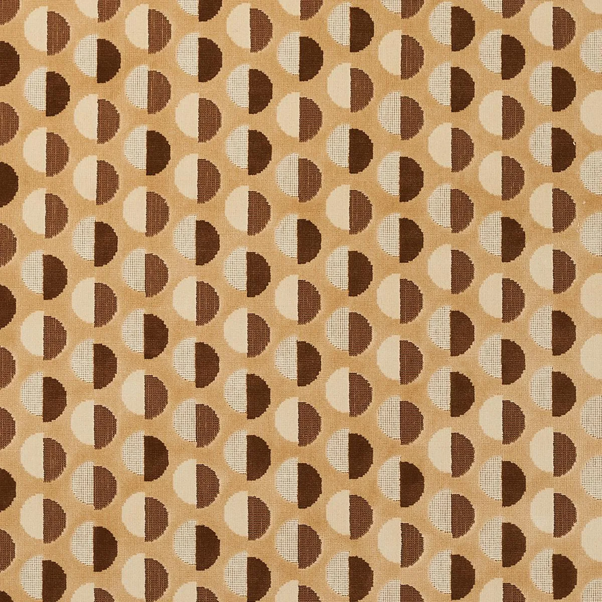 Schumacher 80852 Half Moon Velvet Camel fabric swatch