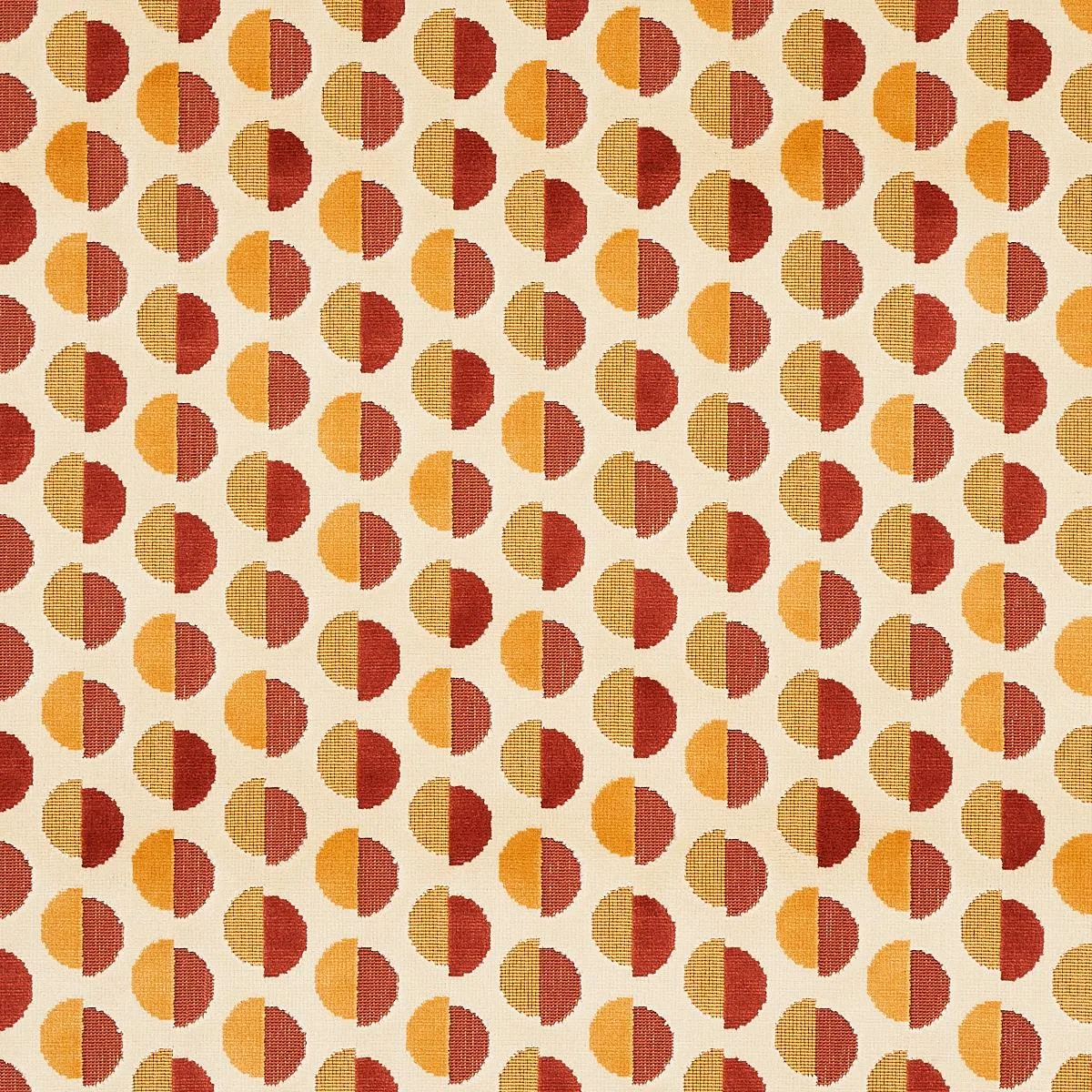 Schumacher 80851 Half Moon Velvet Ochre fabric swatch