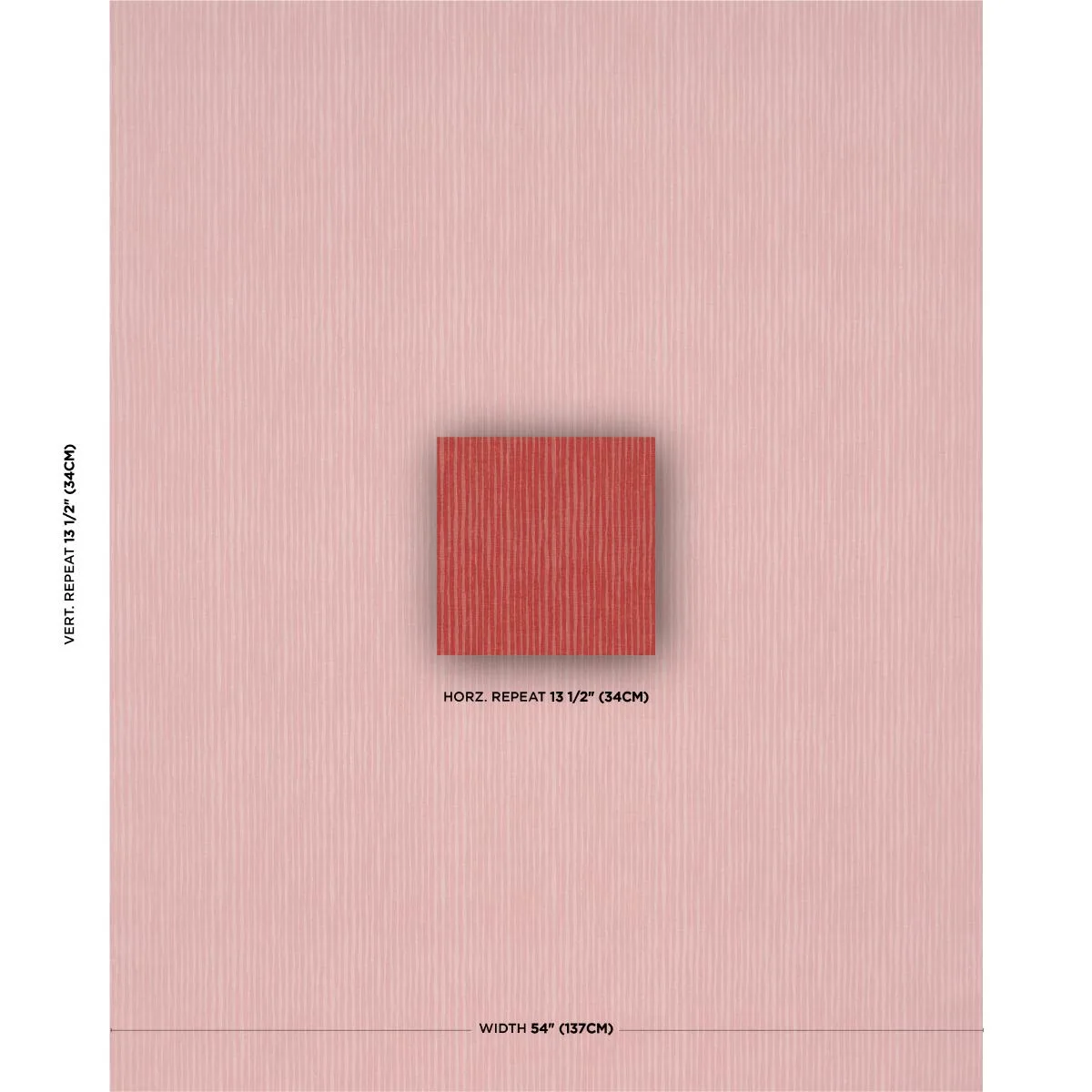 Schumacher 182620 Hallucination Coral fabric swatch