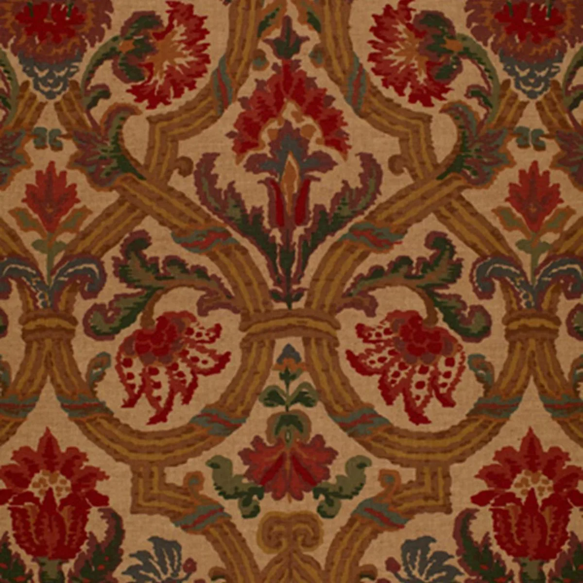 Schumacher 2638925 Halstead Sand fabric swatch