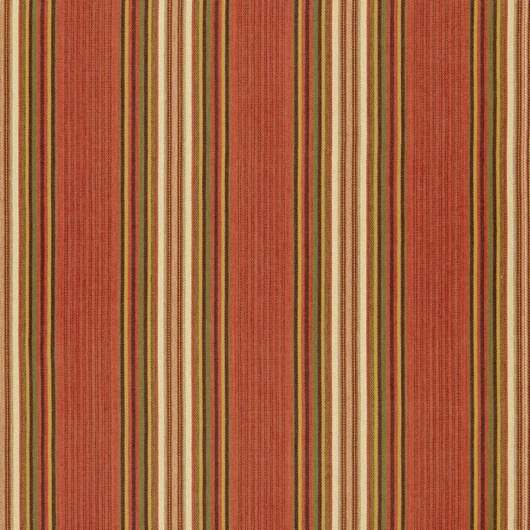 Schumacher 3422003 Hamel Stripe Brick fabric swatch