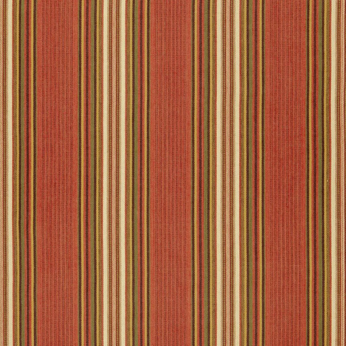 Schumacher 3422003 Hamel Stripe Brick fabric swatch
