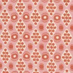 Schumacher 181302 Hamilton Ikat Pink And Tangerine fabric swatch