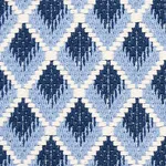 Schumacher 3434005 Hammerick Diamond Blue fabric swatch