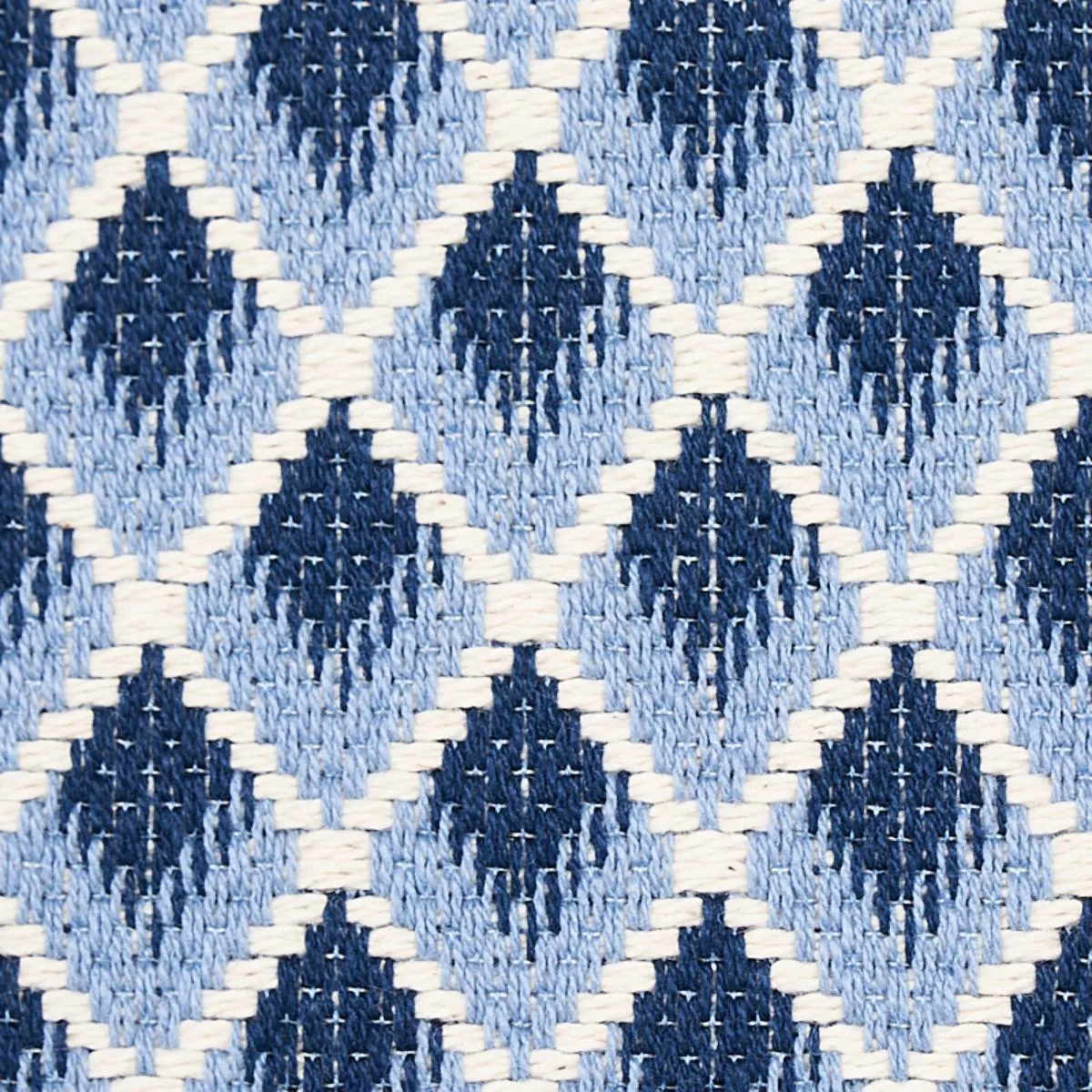 Schumacher 3434005 Hammerick Diamond Blue fabric swatch