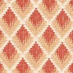 Schumacher 3434001 Hammerick Diamond Clay fabric swatch