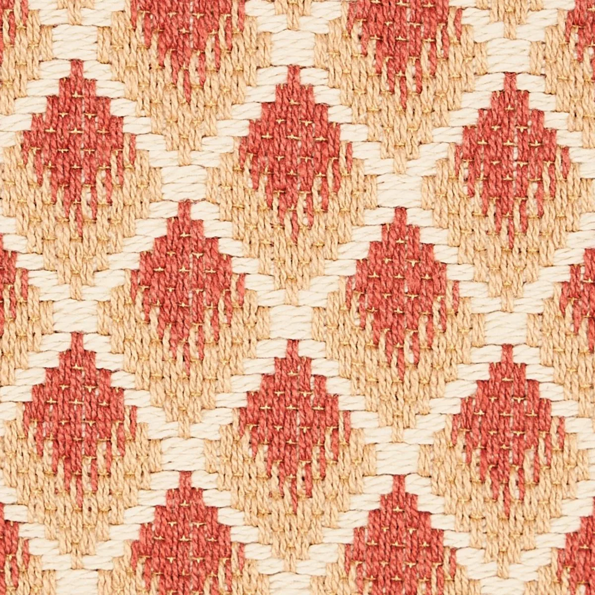 Schumacher 3434001 Hammerick Diamond Clay fabric swatch