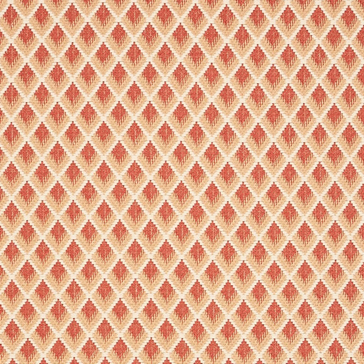 Schumacher 3434001 Hammerick Diamond Clay fabric swatch