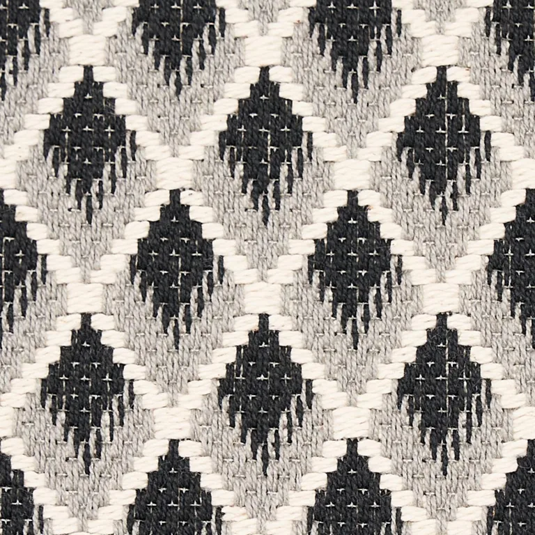 Schumacher 3434004 Hammerick Diamond Grey fabric swatch