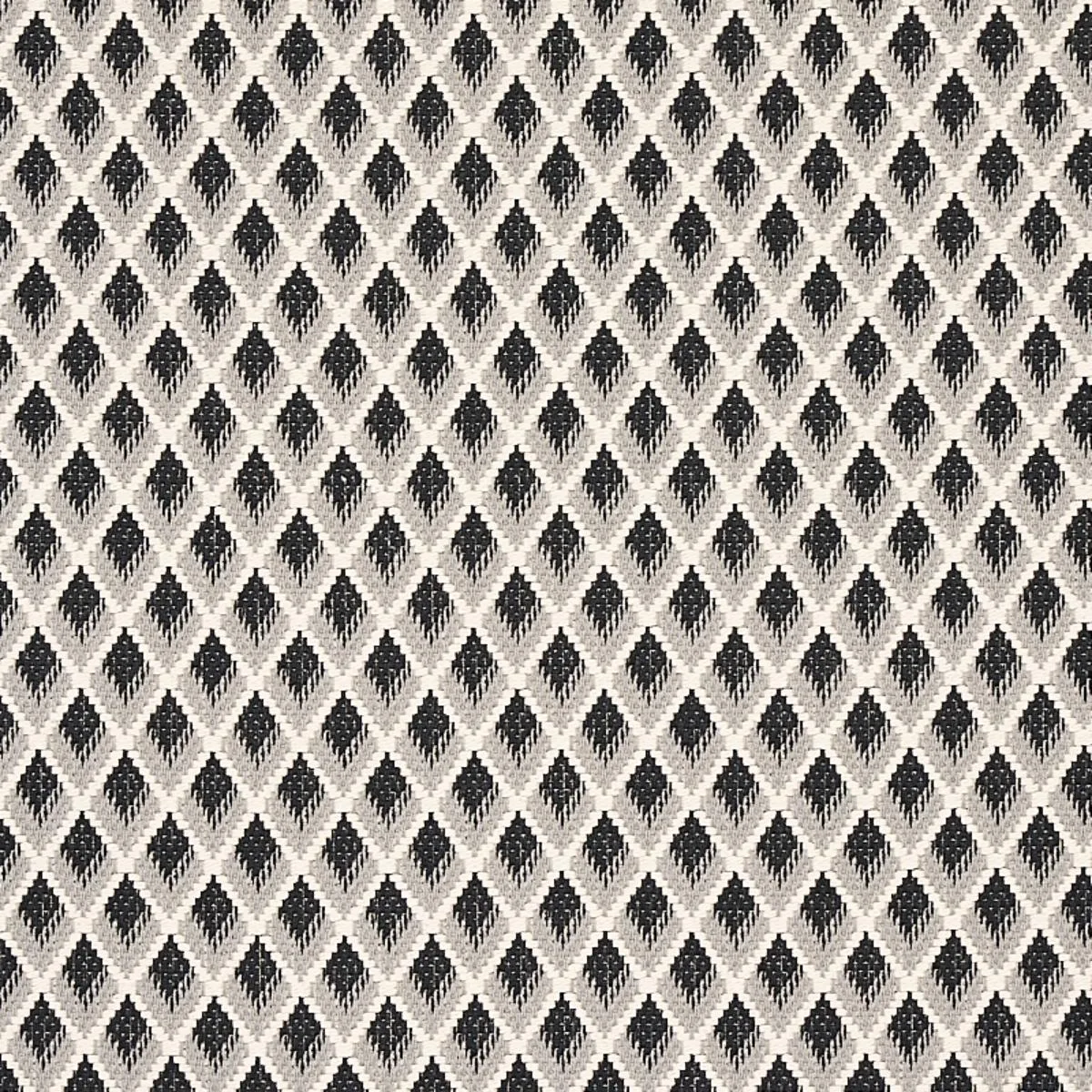 Schumacher 3434004 Hammerick Diamond Grey fabric swatch