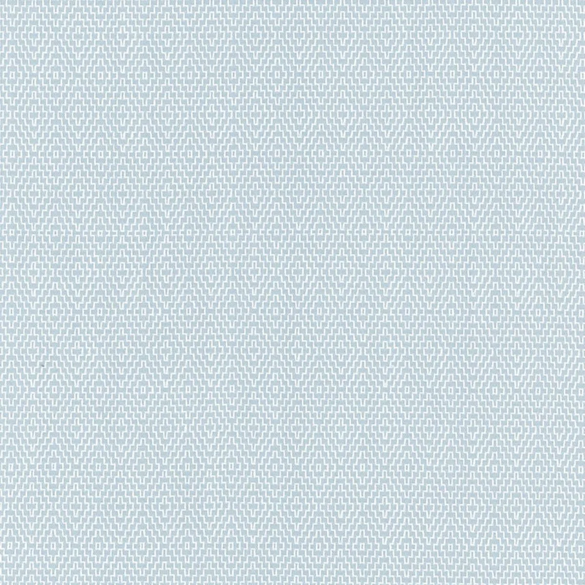 Schumacher 62532 Hampton Court Diamond Aqua fabric swatch