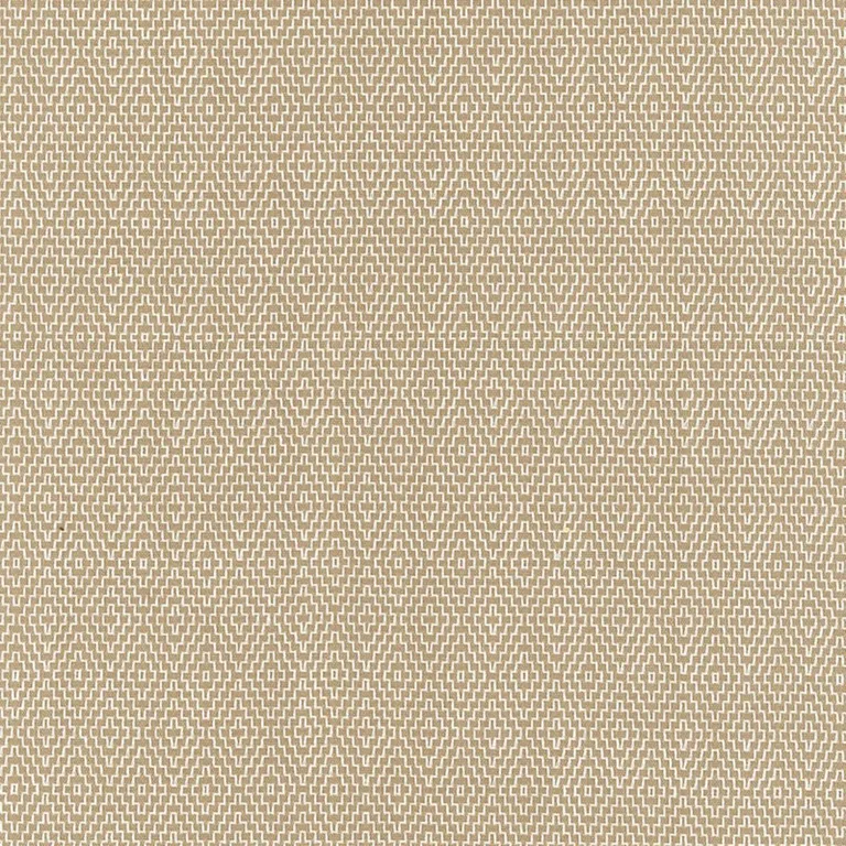 Schumacher 62530 Hampton Court Diamond Flax fabric swatch