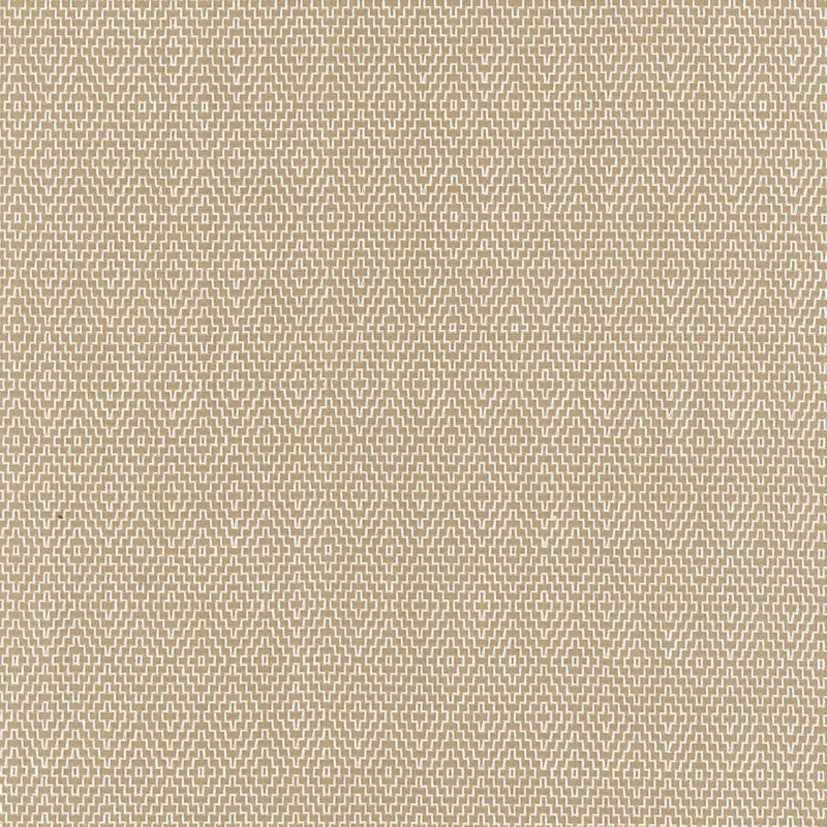 Schumacher 62530 Hampton Court Diamond Flax fabric swatch