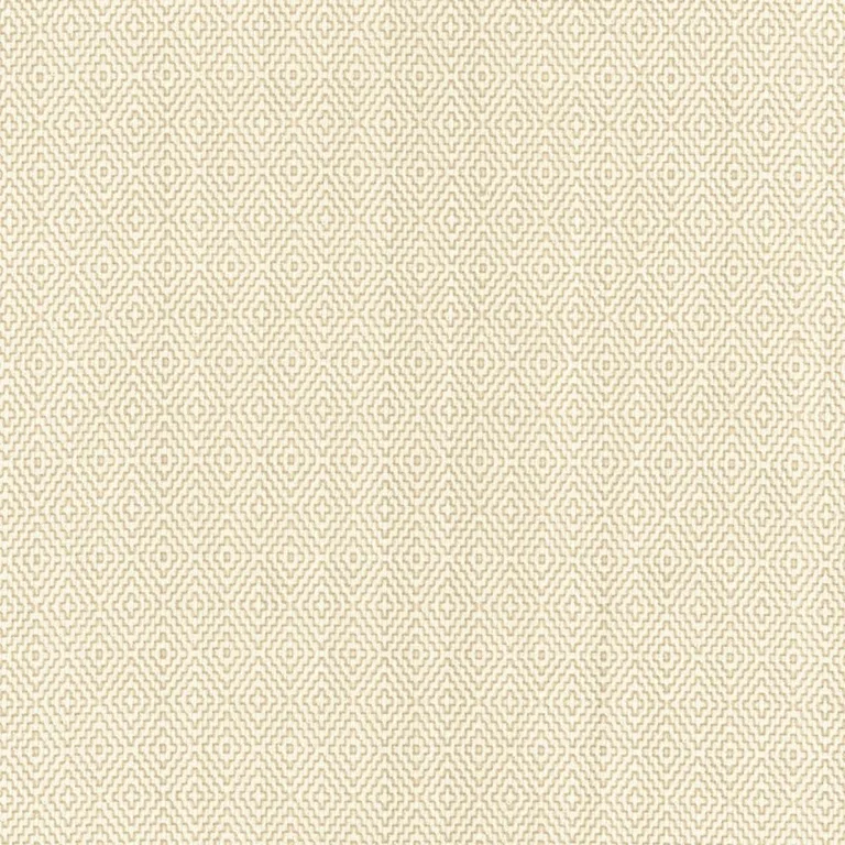 Schumacher 62531 Hampton Court Diamond Ivory fabric swatch
